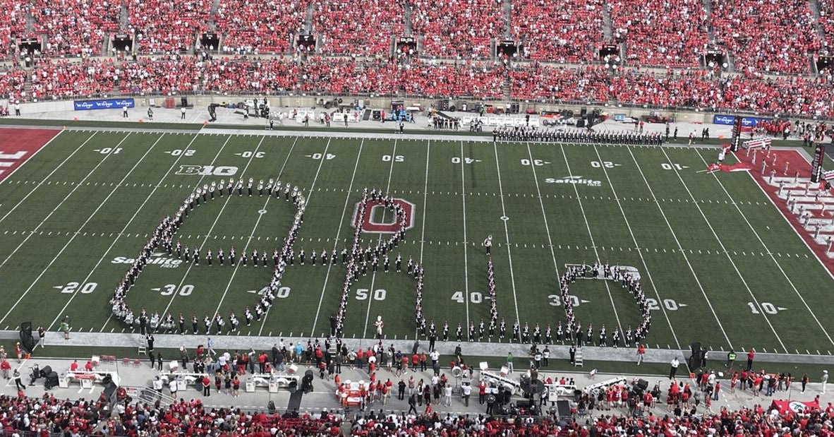 Watch: Ohio State pregame band show featuring Script Ohio, Carmen Ohio