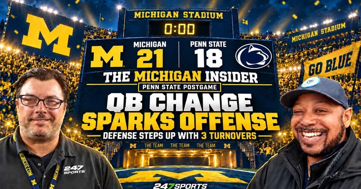 Michigan Insider Postgame Recap - Tommy Carr replaces Bryce Underwood; Sparks win over Penn State