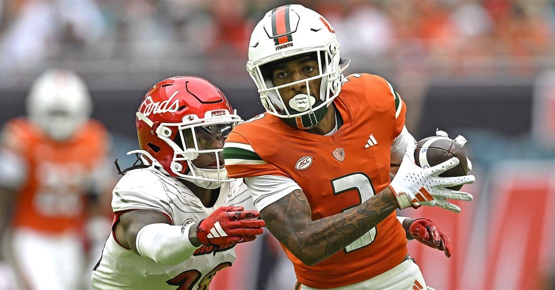 College football upset alert MiamiLouisville highlight