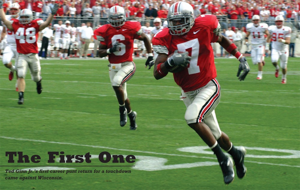 Who's excited for football season? • Ted Ginn Jr. in Ohio State #EyeBlack