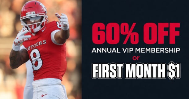 Rutgers Football training camp kickoff VIP SALE: 60% OFF or $1 FIRST MONTH!