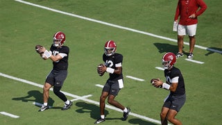 Kalen DeBoer breaks down quarterbacks after four practices, looks ahead to scrimmage