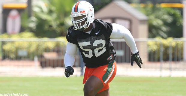 Denzel Perryman repping the 305 with his FIRE visor