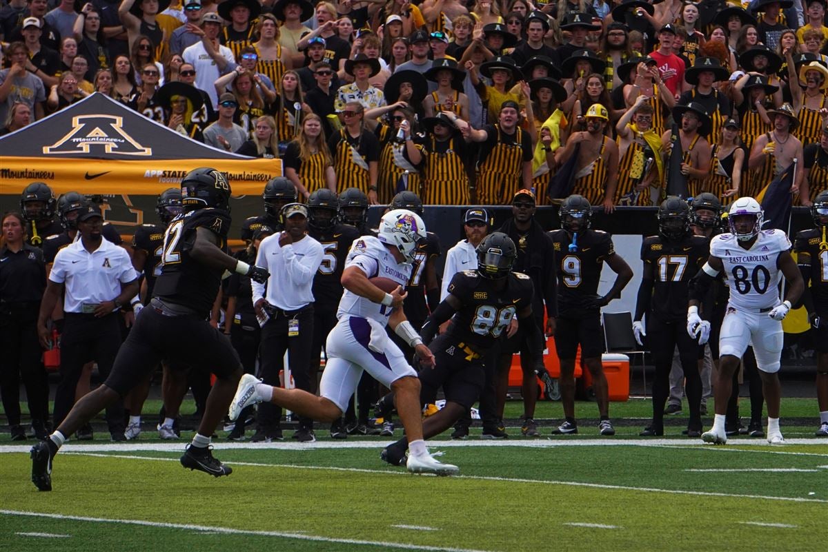 Appalachian State Tops East Carolina, 43-28 - East Carolina University  Athletics