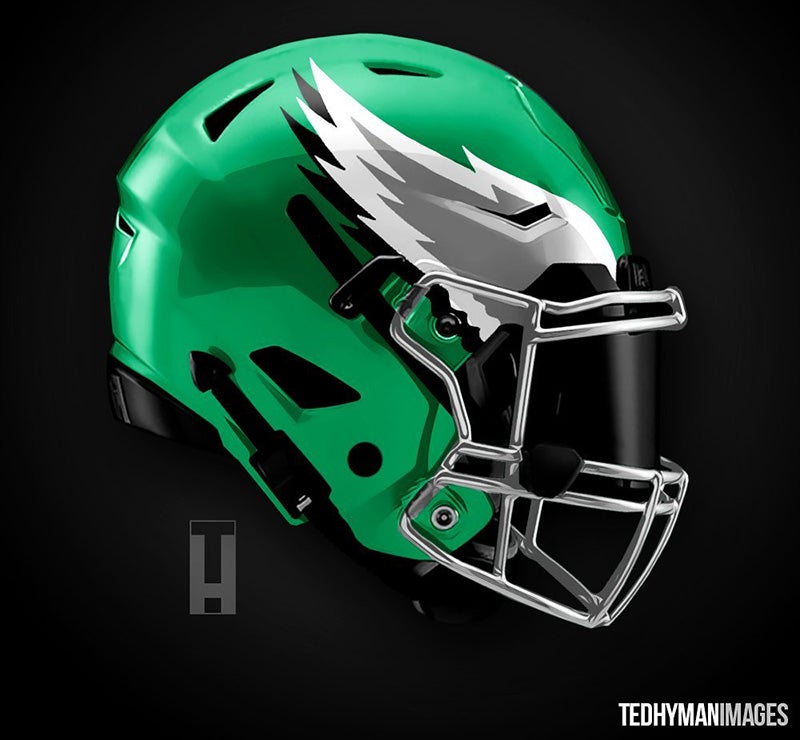 Eagles unveil alternate black helmet for 2022 season