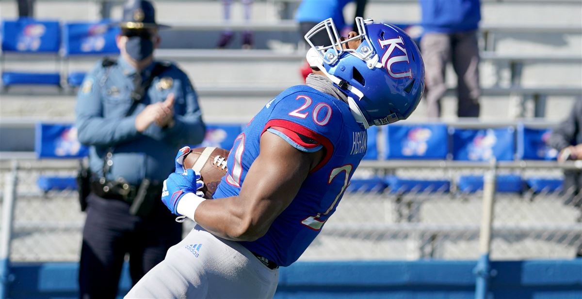 Bowling ball' Daniel Hishaw Jr. no longer overthinking his carries as a RB  - KU Sports