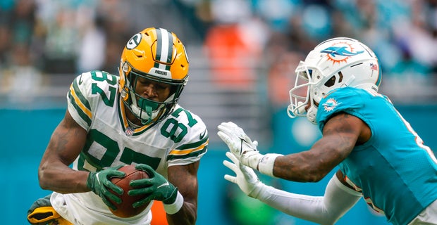 Starting WR headlines list of Packers ruled out for Thursday vs. Dolphins