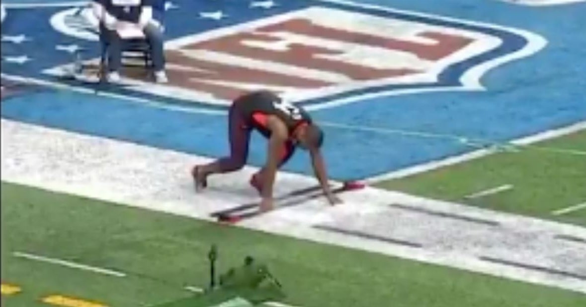Watch Zedrick Woods runs fastest 40yard dash at NFL Combine