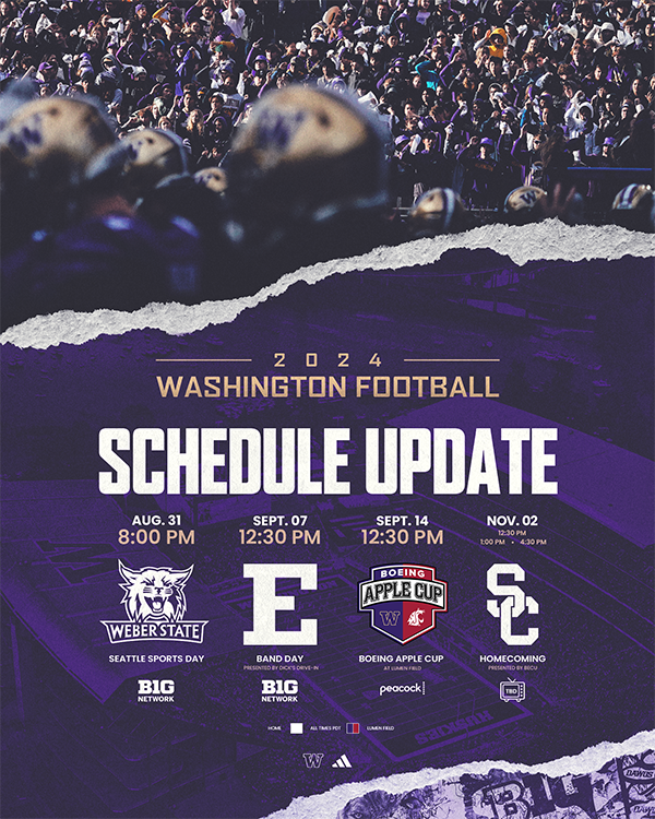 Huskies Football Schedule 2025 Poster