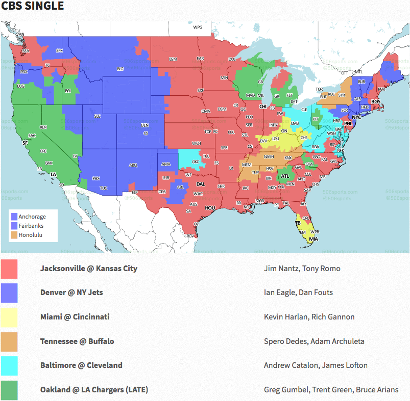 Nfl Coverage Map Week 5 Maps For You