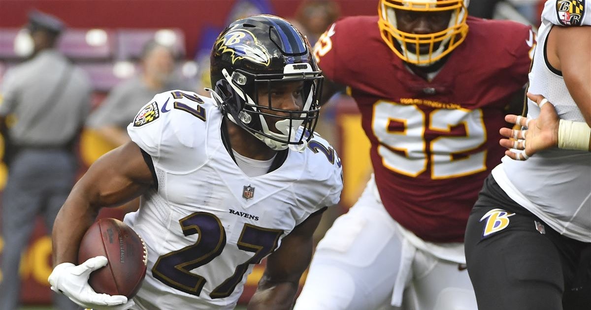 Ravens RB depth chart Baltimore reportedly waiving Mike Davis
