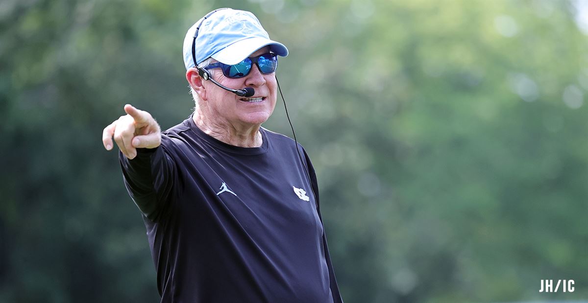 Mack Brown Names UNC Standouts After First Practice; Details Growth From Travis Shaw, Diego Pounds