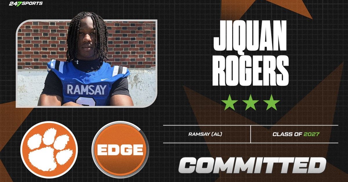 Birmingham (Ala.) defensive end JiQuan Rogers commits to Clemson after OV