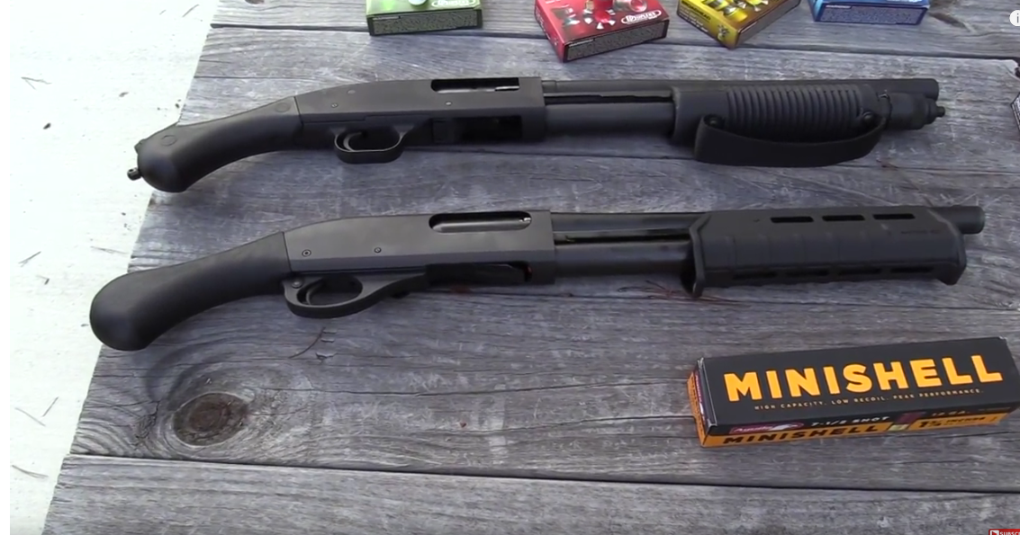 Video Remington Tac14 vs Mossberg Shockwave