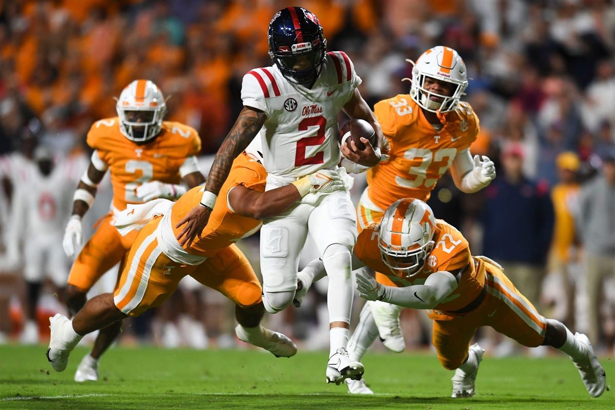 Ole Miss Rebels quarterback Matt Corral Flourishes in Lane Kiffin's  Wide-Open Offense - Sports Illustrated Indiana Hoosiers News, Analysis and  More