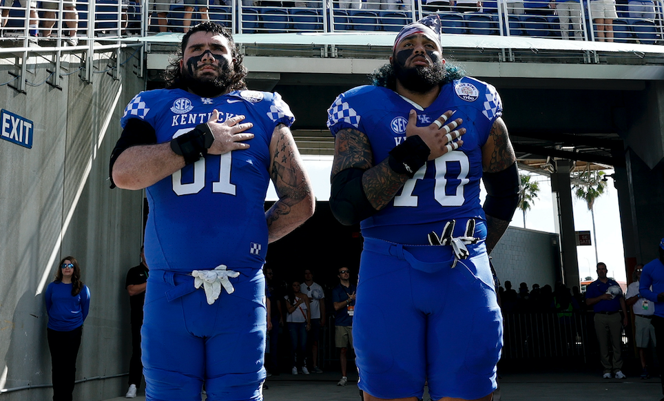 Kentucky Football - Running the ball behind Darian Kinnard and the  #BigBlueWall. Pro Football Focus #ForTheTeam 