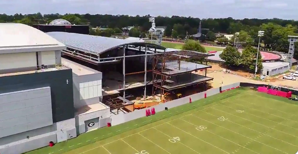 Watch Construction Moving Swiftly On New Uga Football Facility