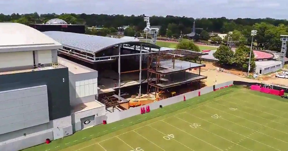 Watch: Construction Moving Swiftly On New Uga Football Facility