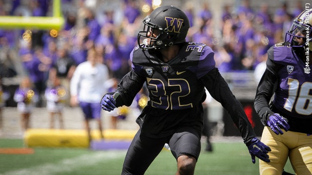 washington huskies black football jersey