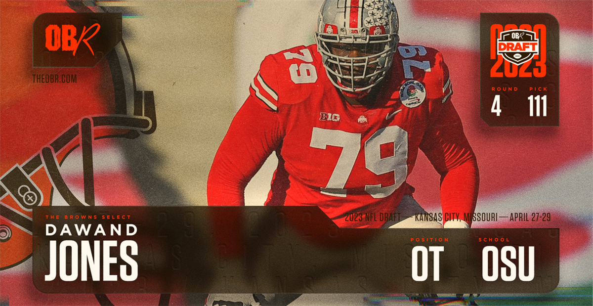 2023 NFL Draft Offensive tackle Dawand Jones, Ohio State, No. 111