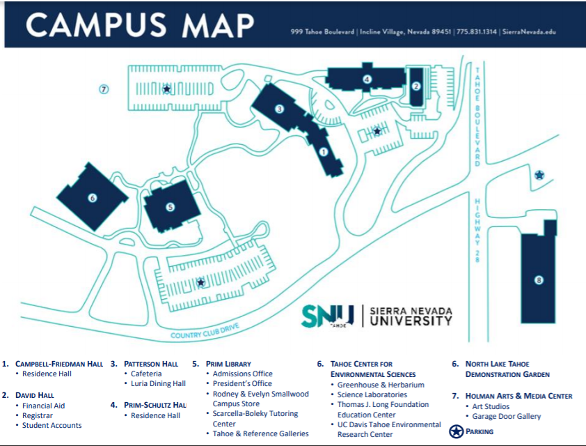 Sierra College Campus Map Sierra Nevada University In Incline To Become Part Of Unr.