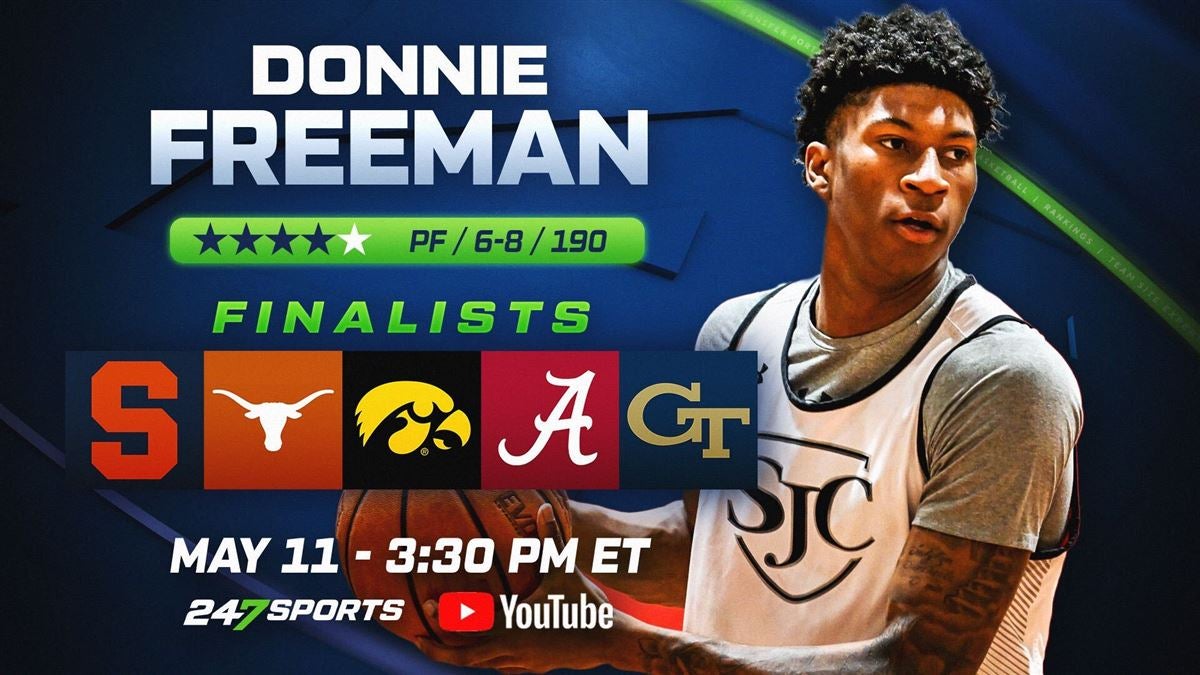 Donnie Freeman, a top-40 prospect in the 2024 class, set to announce Thursday with 247Sports