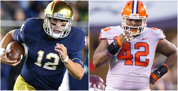 Staff Picks No 3 Notre Dame Vs No 2 Clemson