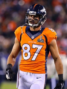 Eric Decker - #87 - WR - Denver Broncos  Eric decker, Broncos players,  American football players