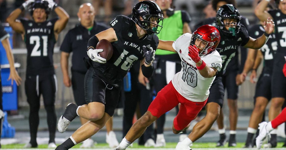Hawaii ends skid on Senior Night, beats UNLV 31-25