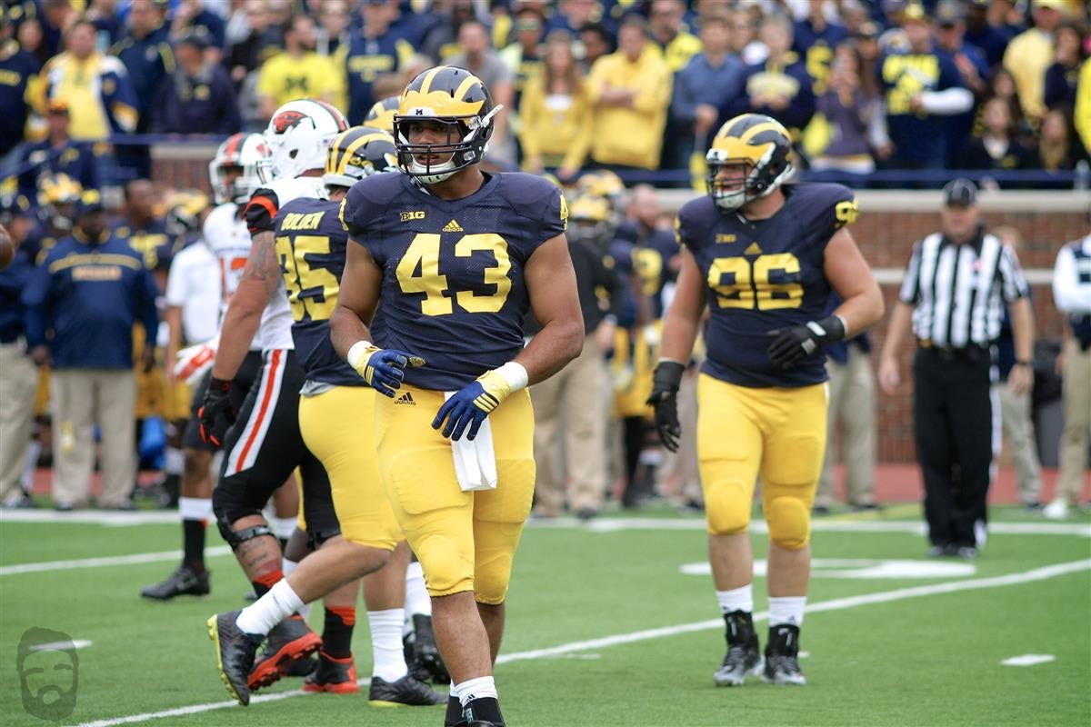 #43 Chris Wormley Michigan Wolverines College Football Men's