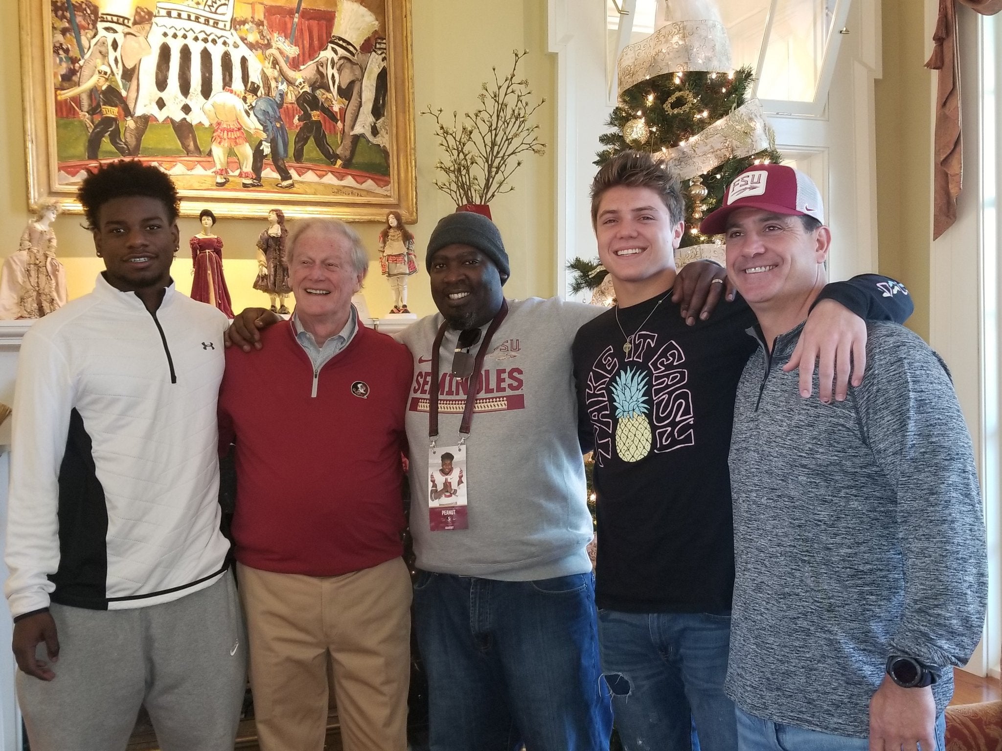 Just a pic of Thrasher with Purdy, Purdy's dad wearing a FSU hat & 4