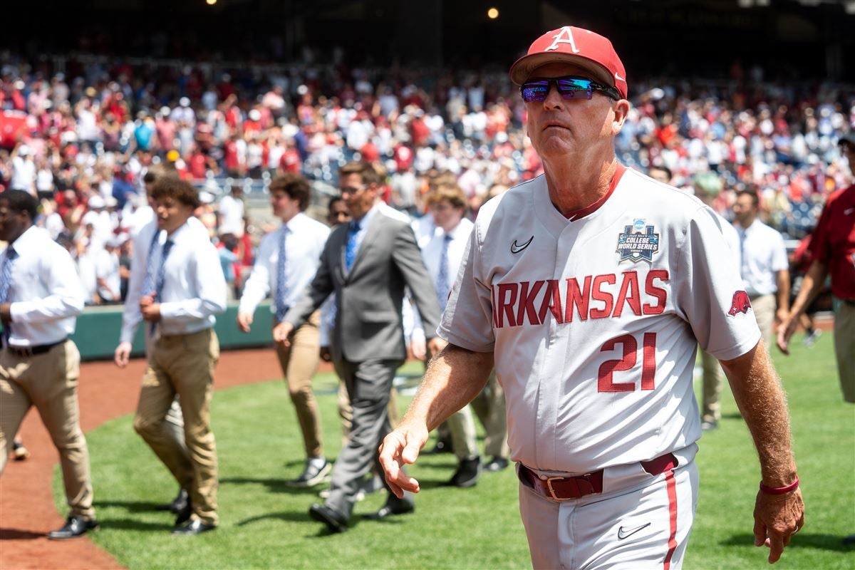 College World Series 2022 Arkansas baseball coach Dave Van Horn