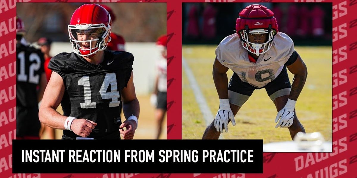 Georgia Football Podcast: What Stood Out from Georgia's 2nd Spring Practice Session