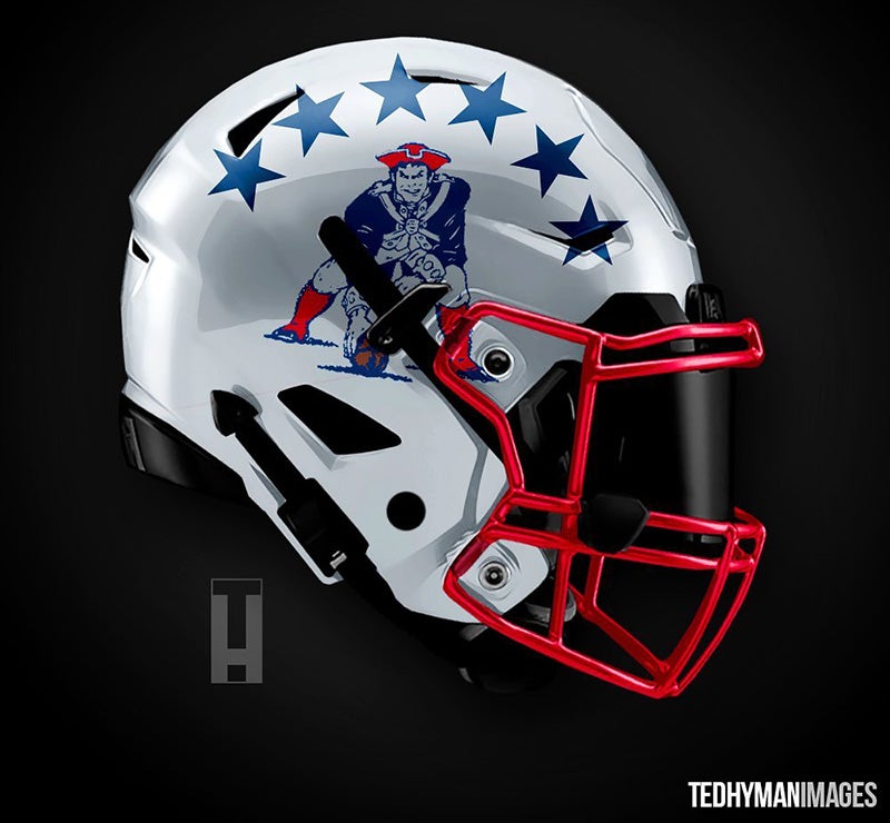 real patriots helmet