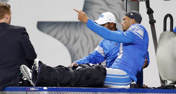 Detroit Lions receiver Jermaine Kearse suffers broken leg in