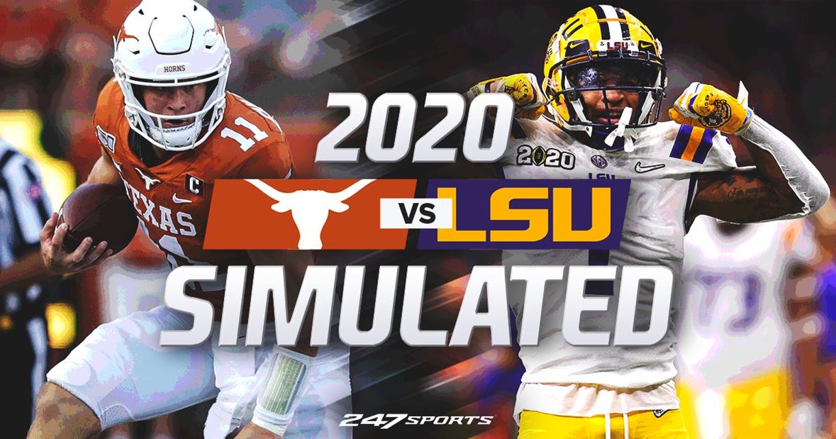 Simulating top 20 games of 2020 Texas at LSU
