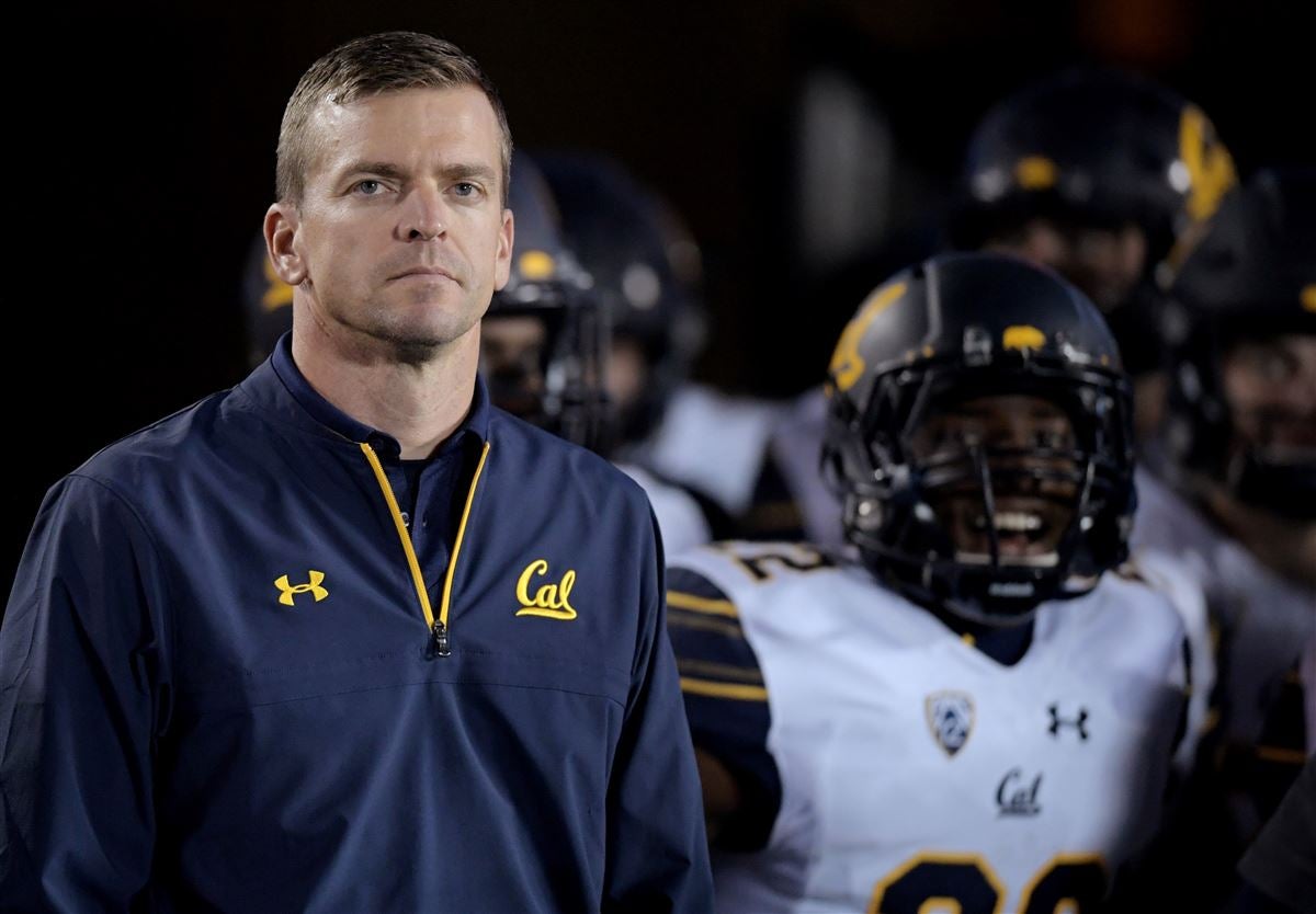 Cal Football Coach Justin Wilcox reacts to fall postponement