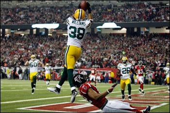 Men's Green Bay Packers #38 Tramon Williams Green 100th Season