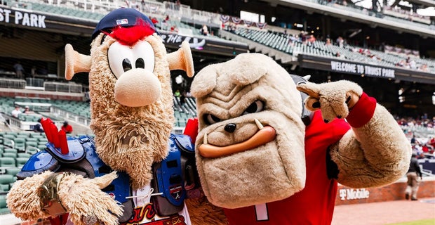 Hairy Dawg and Blooper Georgia Bulldogs and Atlanta Braves mascot