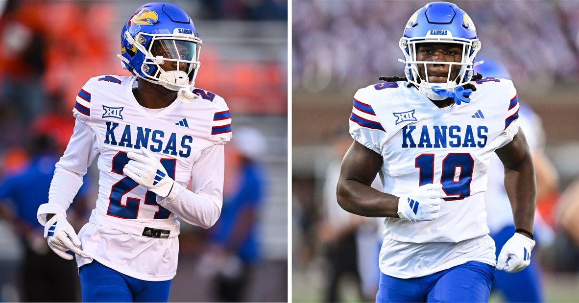 Two Kansas football players depart the program