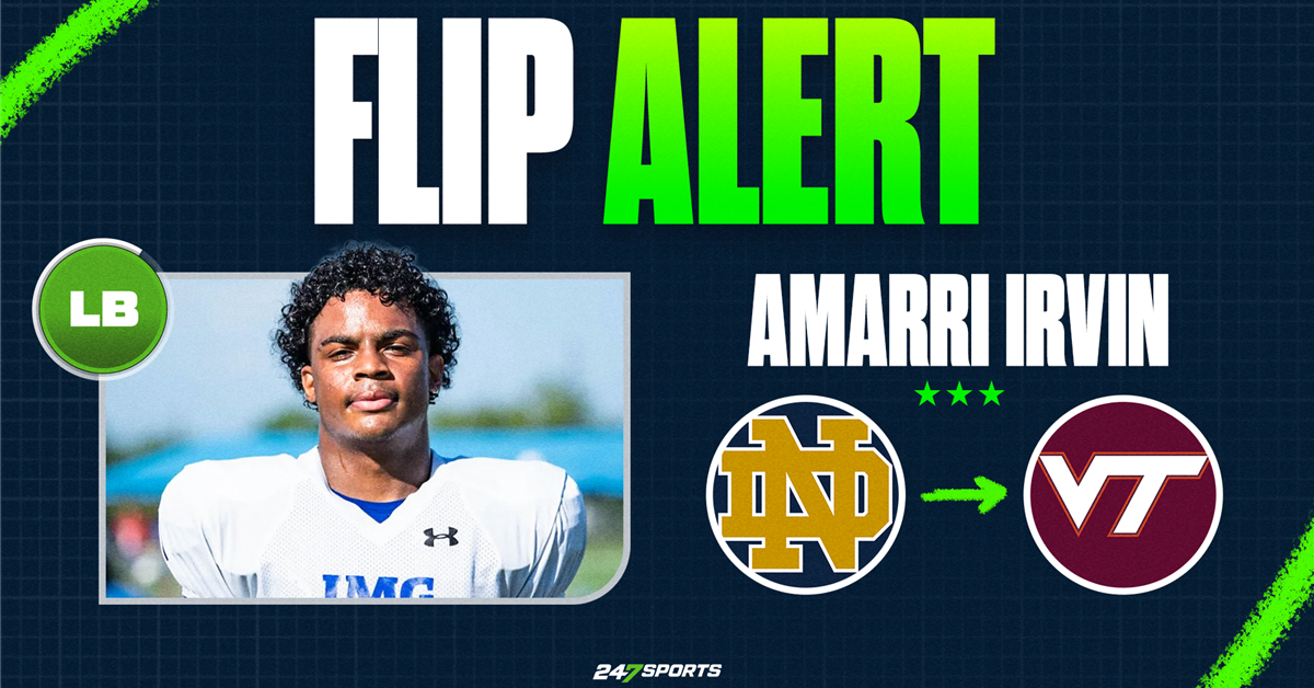 After a quiet visit to Blacksburg, Virginia Tech flips IMG Academy LB Amarri Irvin from Notre Dame