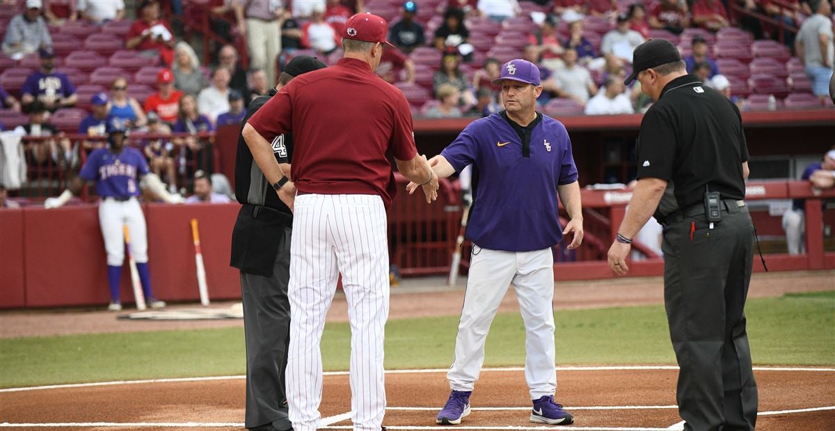 Who are Friday's No. 1 Vanderbilt vs. No. 25 LSU baseball umpires