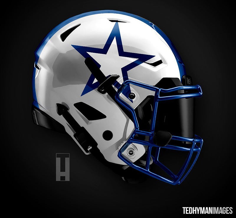 dallas cowboys alternate helmets