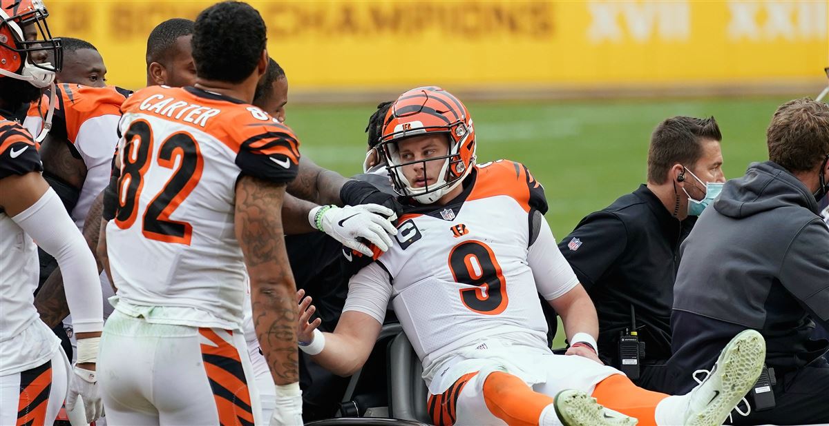 Bengals quarterback Joe Burrow's stellar rookie year is over because of  knee injury - The Boston Globe