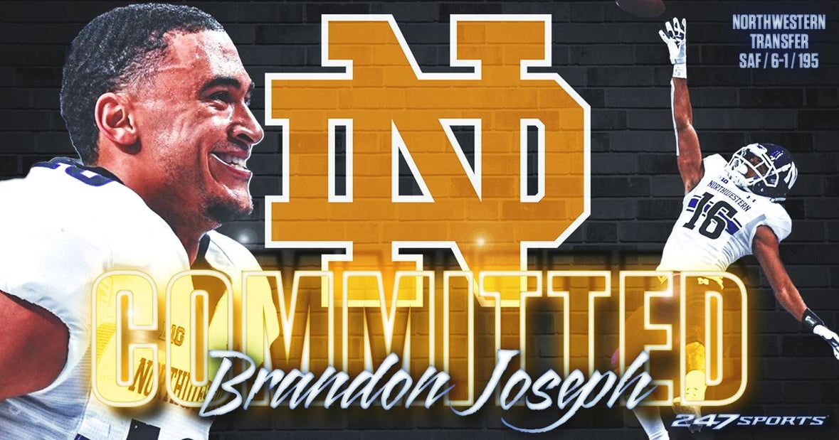 Northwestern Safety Transfer Brandon Joseph은 노틀담에 헌신합니다. Northwestern Safety Transfer Brandon Joseph은 노틀담에 헌신합니다.