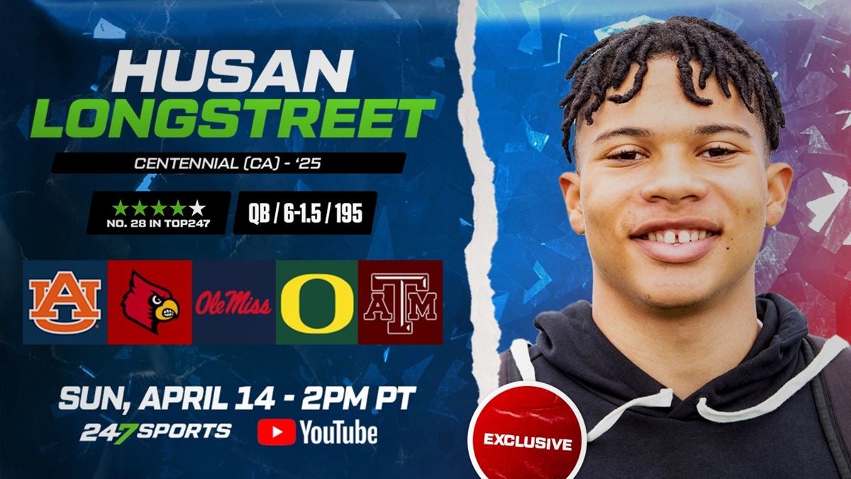 Four-Star QB Husan Longstreet set to announce on 247Sports YouTube Channel