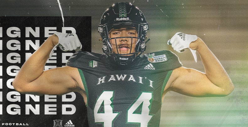 Hawaii - NCAA Football : Tylan Hines - Black Jersey – Athlete's Thread