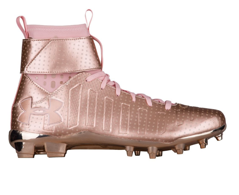 cam newton cleats pink