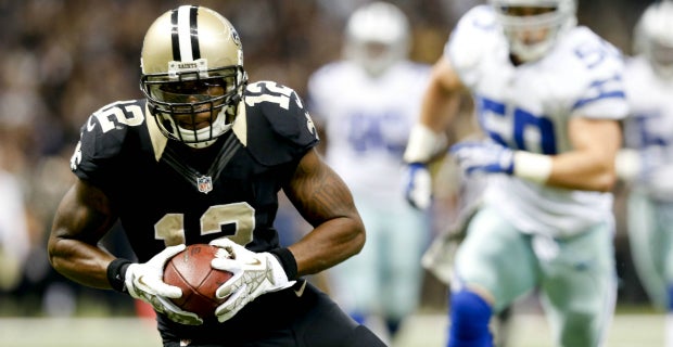 Marques Colston, former Saints receiver, tries another kind of