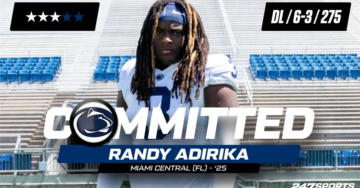 Penn State heads back to south Florida as DL Randy Adirika commits